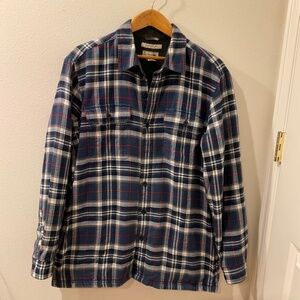 LL Bean Flannel Shirt - Fleeced Lined Mens L